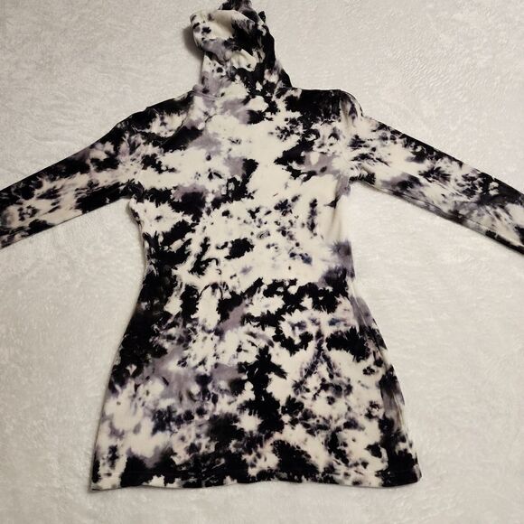 Royal Plush Womens Tie Dyed Velour Fitted Tunic Length Hoodie Size Small - Picture 8 of 8